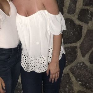 Blue Rain Off the Shoulder